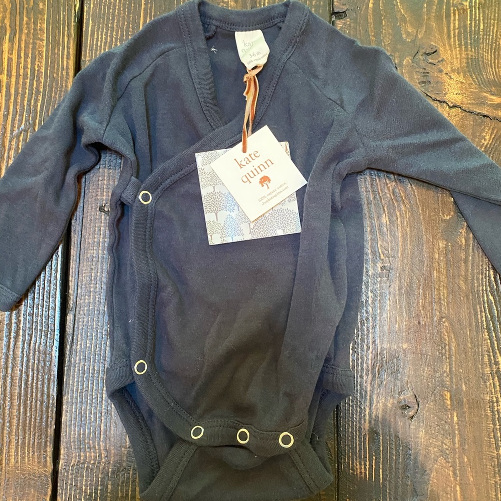 Kate Quinn navy kimono bodysuit